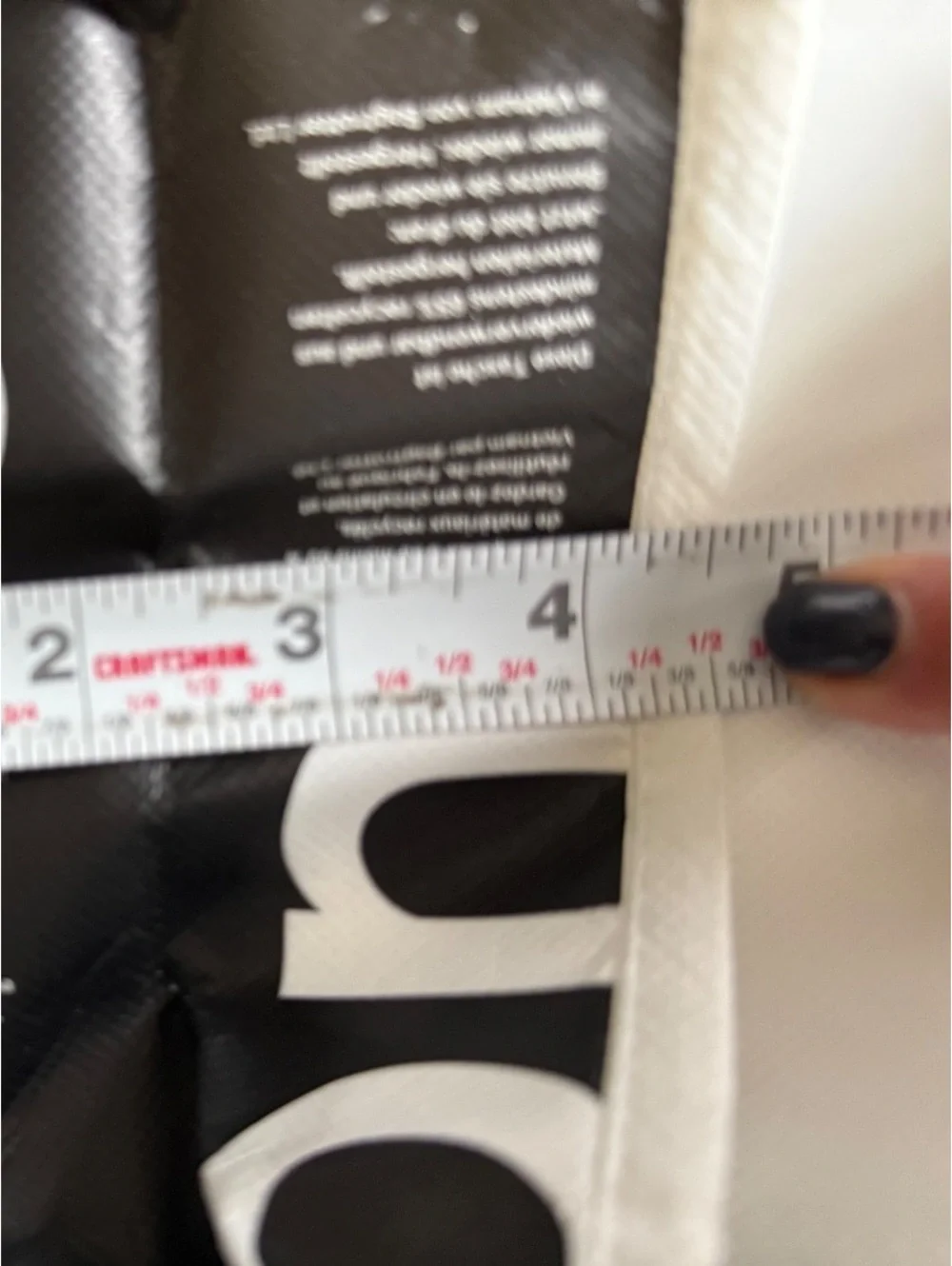 Lululemon White Tote Bag with Logo